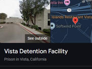 Map to Vista Jail — Vista Detention Facility
